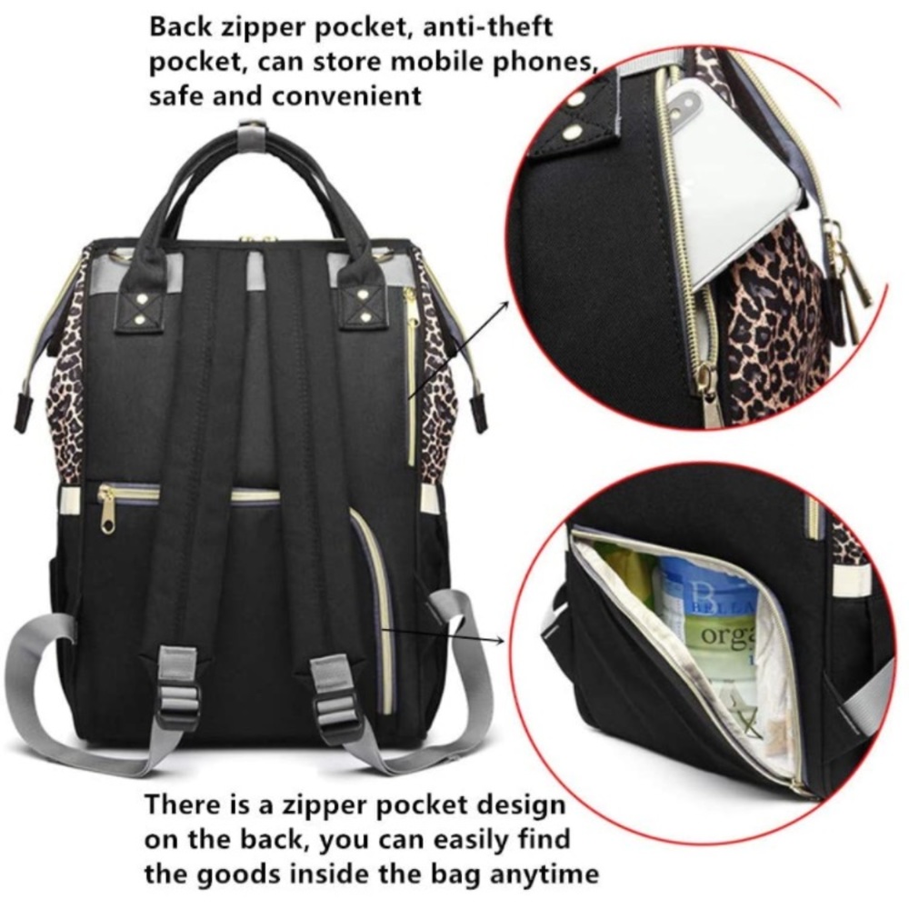 NWTs!💎 Diaper Bag Leopard Print Backpack💕 - Picture 8 of 8